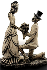 Pareja de catrines Regina y Salvador